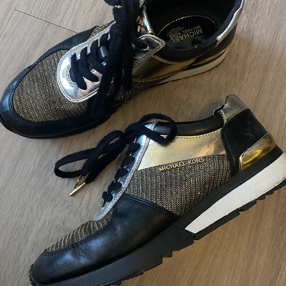Michael Kors Shoes - Michael Kors Sparkly Leather Sneakers
